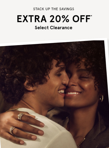 EXTRA 20% OFF SELECT CLEARANCE icon
