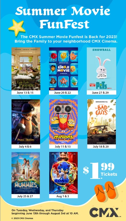 CMX Summer Movie FunFest | Countryside Mall