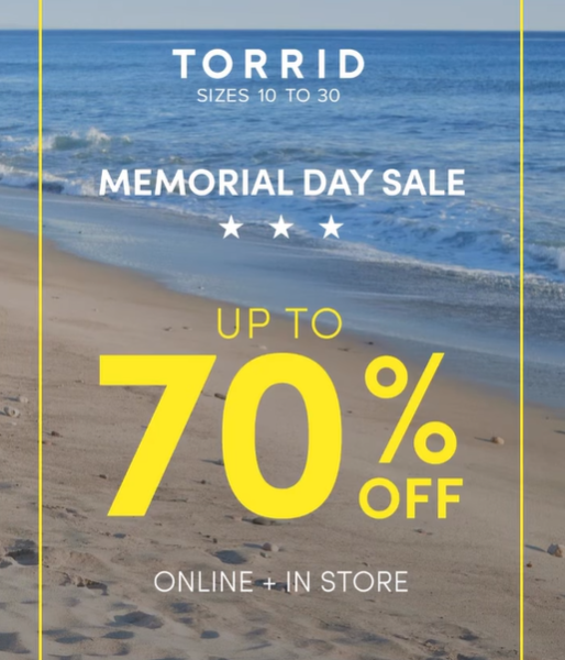 Torrid Memorial Day Sale icon
