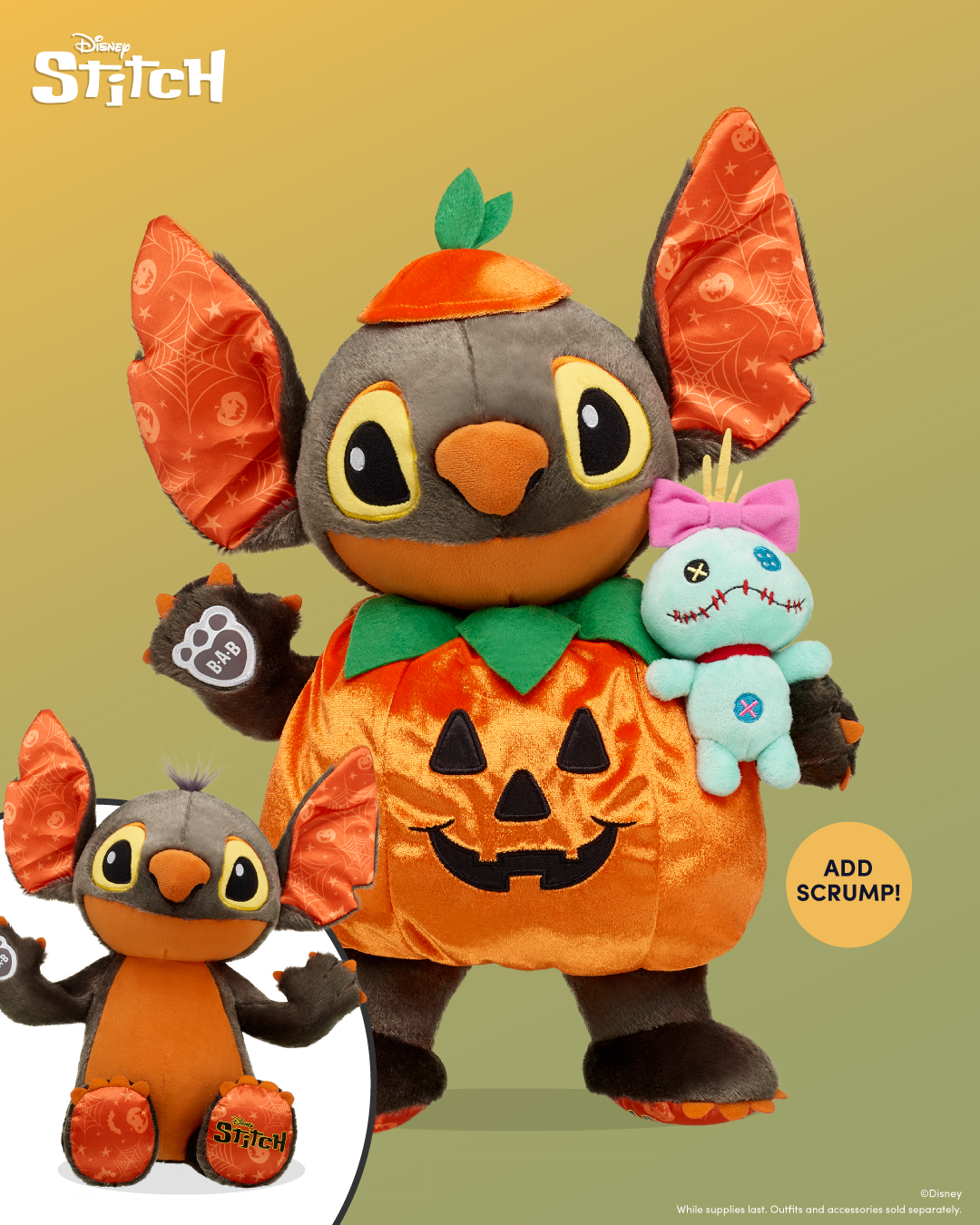 Build-A-Bear build a bear disney stitch stuffed animal