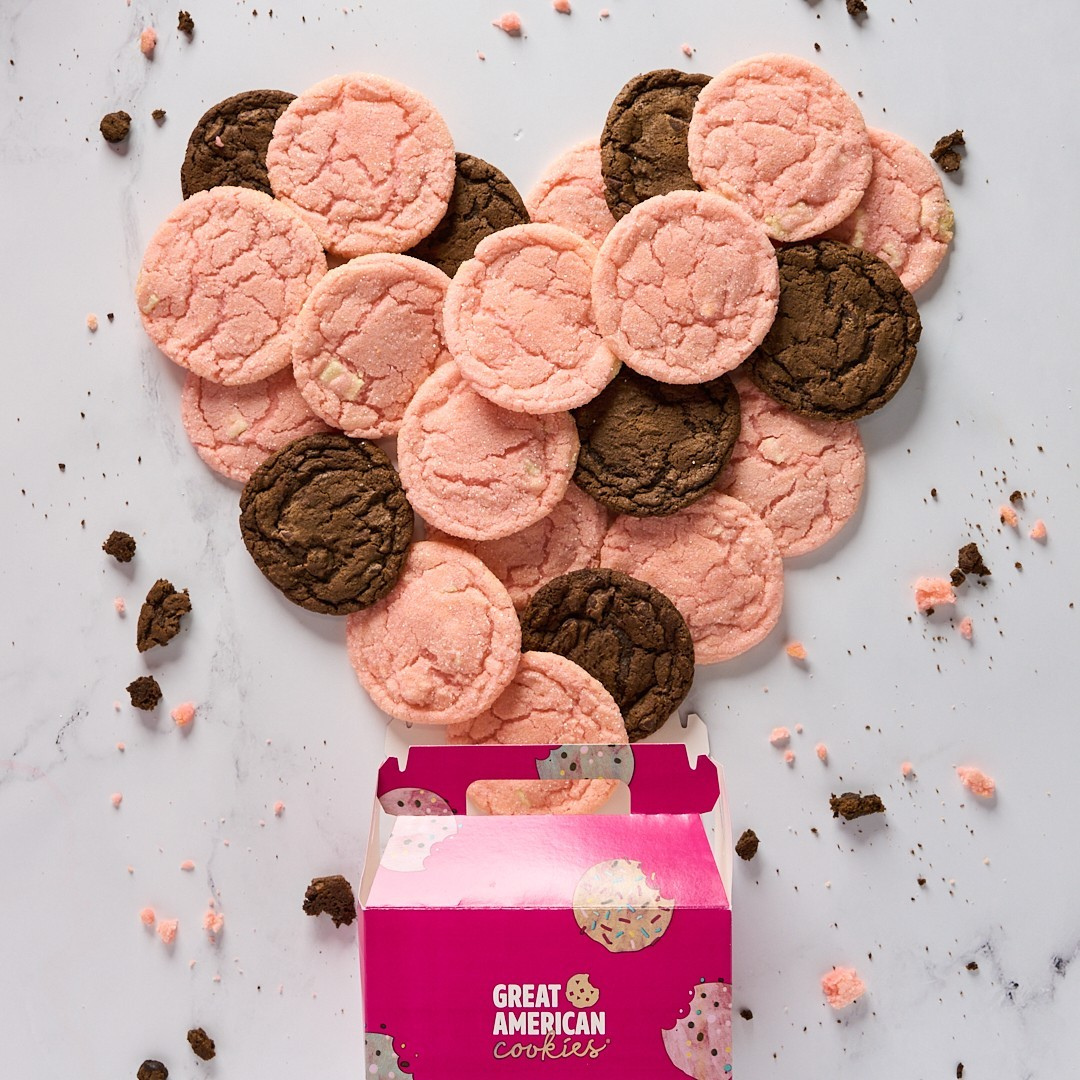Great American Cookies Great American Cookies Valentine's-themed cookies
