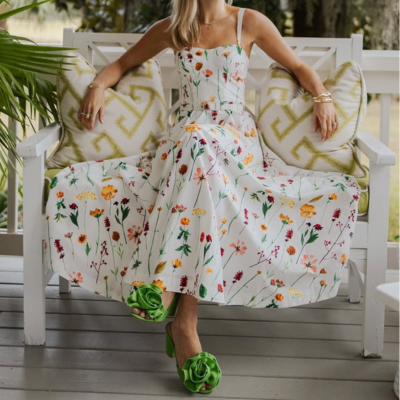 Dillard_s_ Dillard's colorful polka dot dress