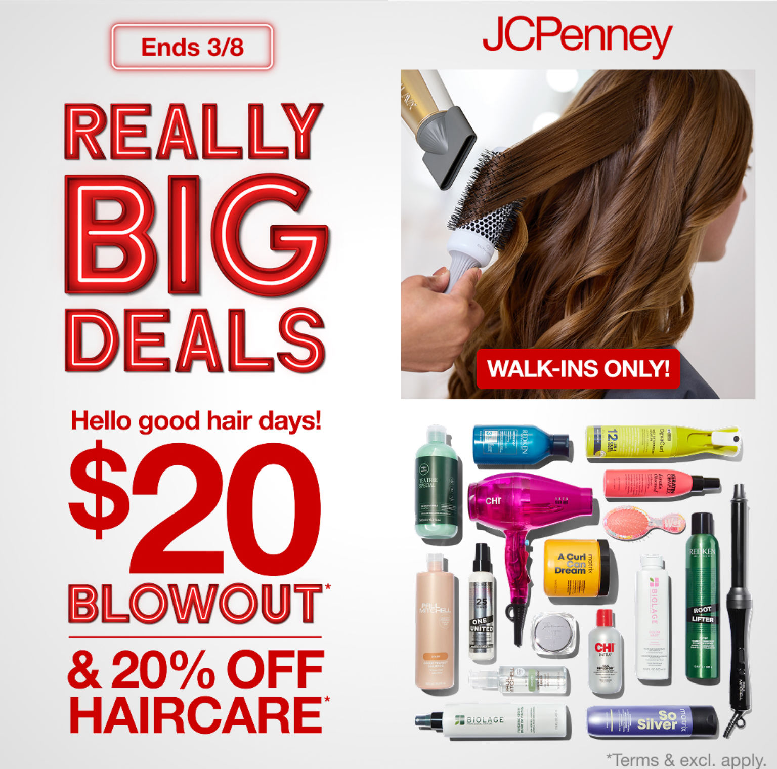 JCPenney Really Big Deal 20% off Haircare and Styling Tools icon